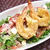 わさび菜・クリームチーズ入り海老サラダ
