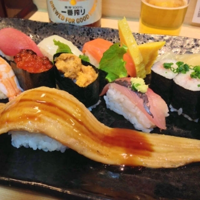 お墓参りの帰りにいつものお寿司屋さん♪