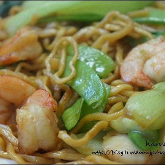 海鮮中華焼きそばのレシピ。蒸し麺！と、簡易蒸し器。