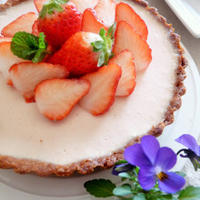 【レシピ】苺の豆乳チーズケーキ
