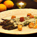 Grilled Asparagus Lemon Caesar Dressing