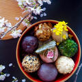 ♡桜の季節に桜あん♡炊飯器と市販の餡で簡単カラフルぼた餅♡