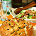 Garlic Jalapeno Cheddar Cheesy Pull-Apart Sourdough Bread