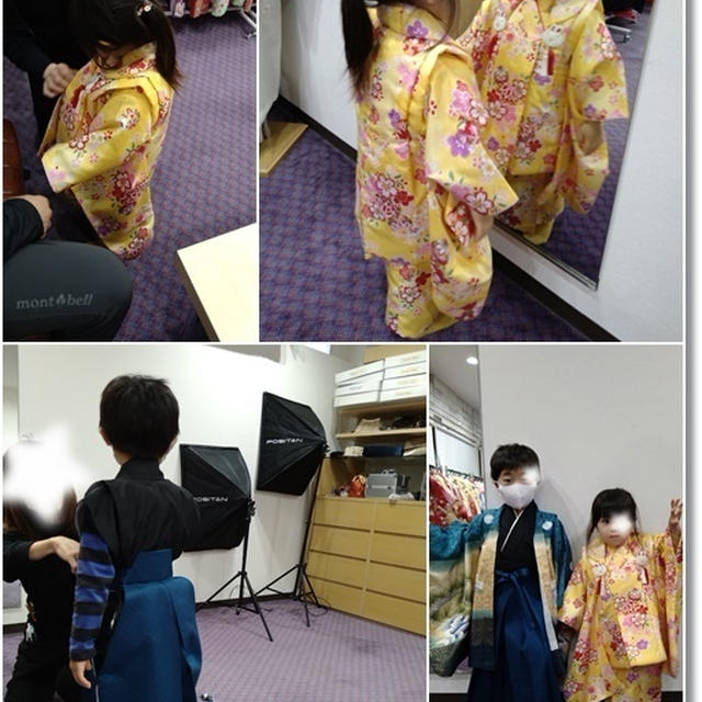 【七五三】５歳児王子と３歳児姫☆ギリギリ予約で貸衣装と専属カメラマンにお願いすると