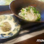 カワハギ湯引き、安納芋の天ぷら、野菜餃子、白身魚のホイル焼き