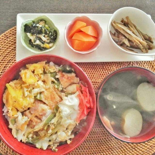 家ランチ☆カツ丼♪