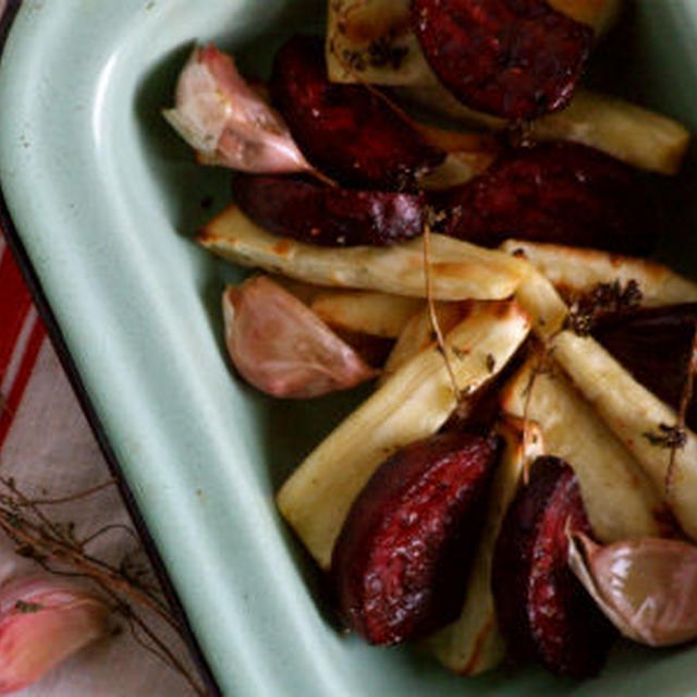 Roasted Parsnip and Beetroots