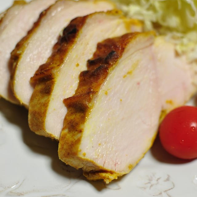 トースターでOK！むね肉のタンドリーチキンで晩ごはん