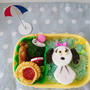 ベルちゃんてるてる坊主おにぎり弁当〖キャラ弁〗＆セリアのピック