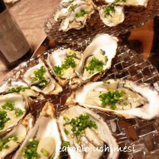 牡蠣祭り夜の部と Tuboちんの日本酒ﾇｰﾎﾞ CHIYOMIDORI