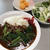 小松菜カレー。鰻丼