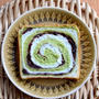 母の日　抹茶の渦巻き食パン