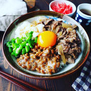 久しぶりのはま寿司❤と、スタミナ満点♪するするとまらん♪ねばとろ牛丼❤