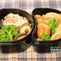 カニかまサラダとチキンソテーのお弁当