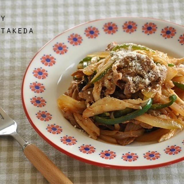 【ストックおかず】豚こまがジューシー☆ポーク野菜のケチャップ炒め