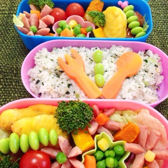 お洋服みたいなお弁当 と GW河原でサバイバル！？