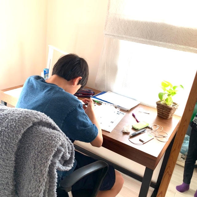 はる兄とれんちび、勉強中です！