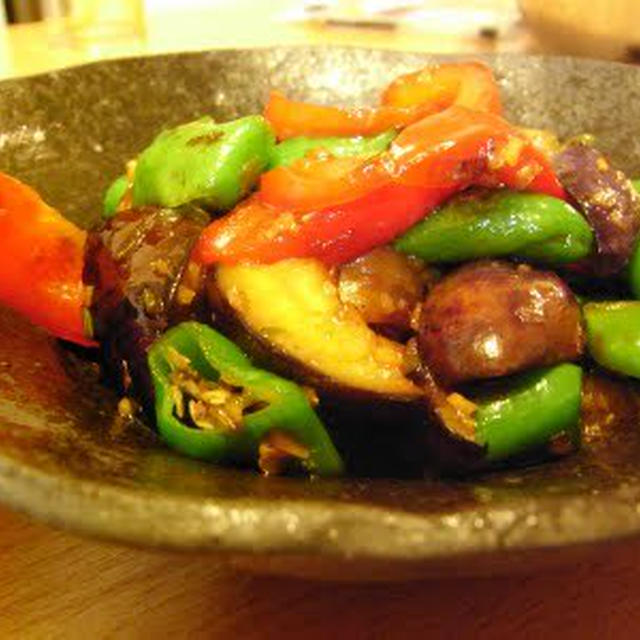 夏野菜の花椒炒め