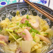 簡単！白菜と豚バラ肉のバターぽん酢レンジ蒸し ☆