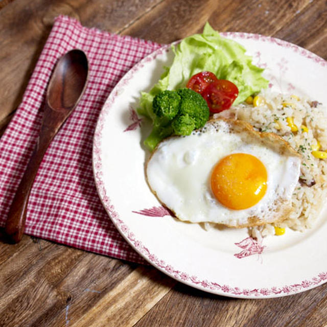 簡単朝食レシピ♪♪炊飯器で簡単ピラフ