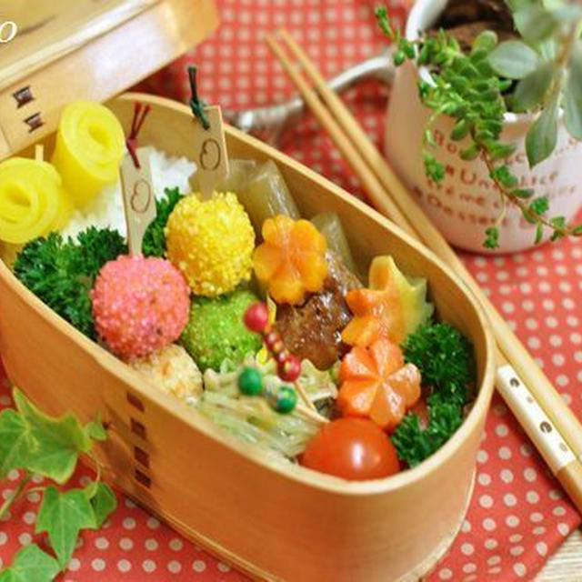 すり身魚のカラフルみじんこ団子揚げ