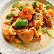 鶏肉とアボカドの生クリームシチュー(動画レシピ)/Chicken and Avocado stew.【staub】