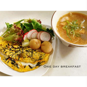 本日の朝ごはん。
