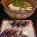 簡単湯豆腐とお魚屋さんの鯖寿司