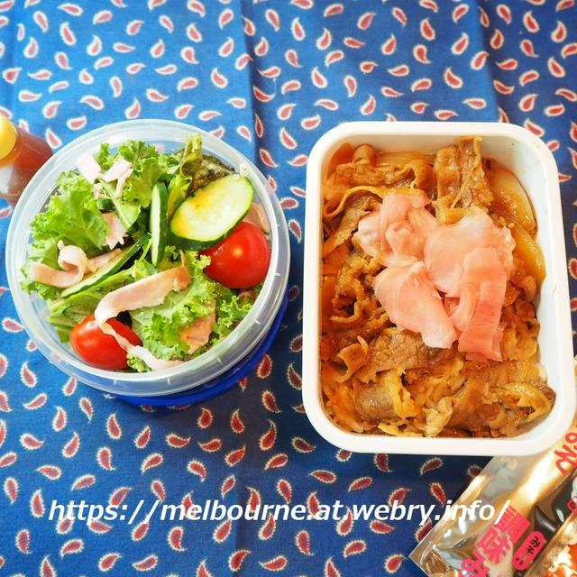 レトルトの牛焼肉丼deお弁当
