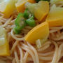 夏野菜とウニのパスタ