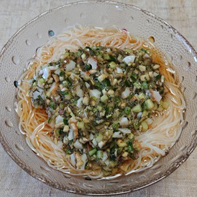 山形のだし載せぶっかけそうめん