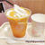マンゴープリン入り！マンゴーフロート350円☆カフェ・ベローチェ