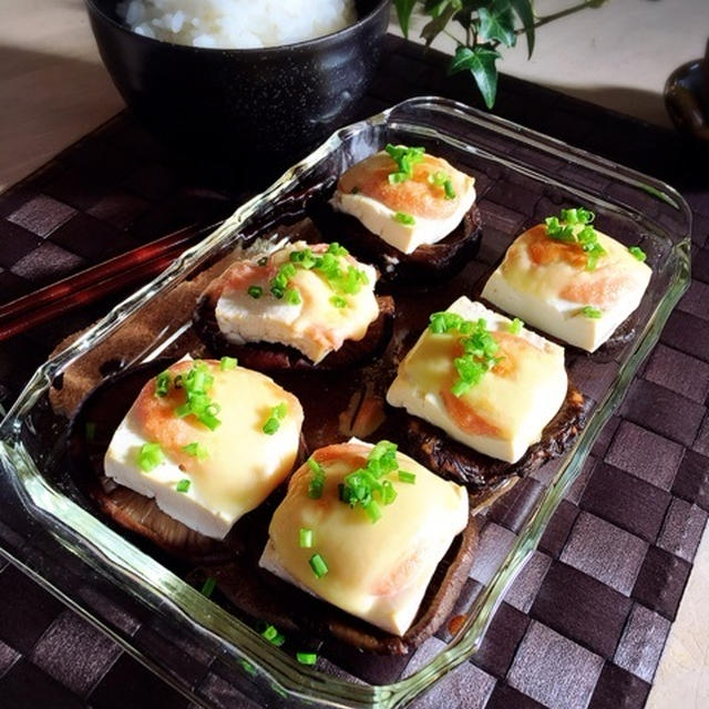 [モニター]しいたけの含め煮＊たらこチーズ焼き。レシピブログ様ありがとうございます。
