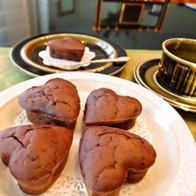 ＊チョコ不使用☆小豆ガトーショコラ風マフィン＊