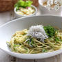 【パスタ】地産地消！あおさとしらすのクリームパスタ