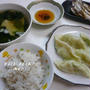 春キャベツと海老の蒸し餃子＆ハタハタ一夜干し～餃子皮すうぷ♪