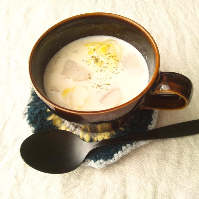 里芋と白菜のミルクスープ