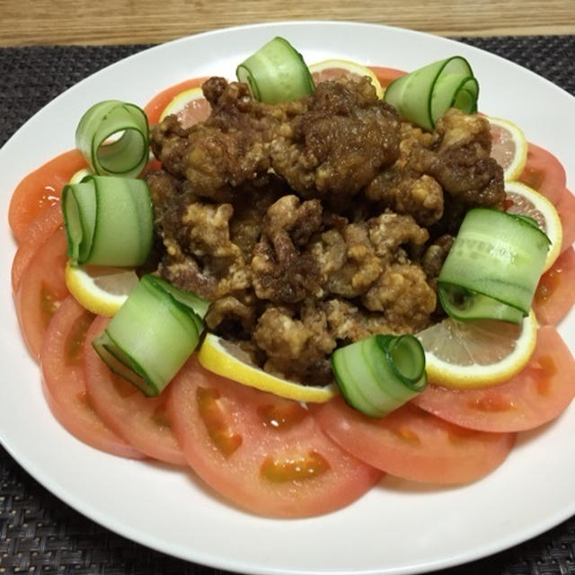 豚こま肉のにんにくソース