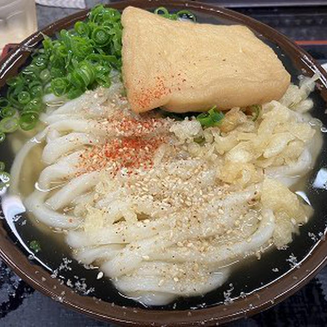 きつねうどん。うどん焼き