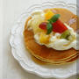 * パンケーキミックスdeフルーツパンケーキ♪