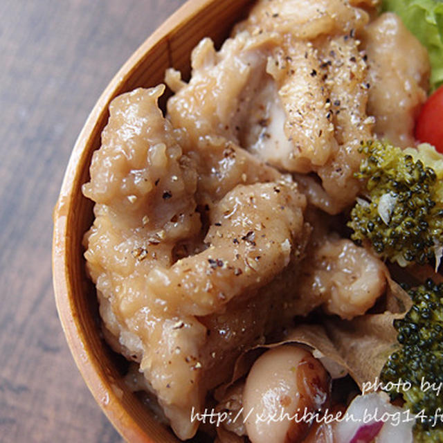 【お弁当のおかずレシピ】鶏肉のペッパー治部煮