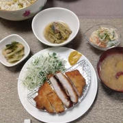とんかつと秘伝豆ごはん