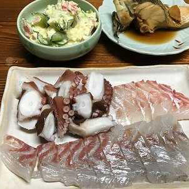 ニベ鯛とタコの刺身 ニベの煮つけ By あんこ１９６１さん レシピブログ 料理ブログのレシピ満載
