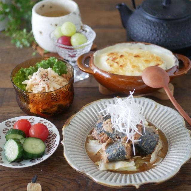 レンジで4分！鯖の味噌煮缶を使った簡単料理