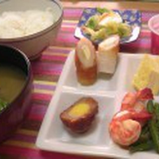 あさり汁とお弁当