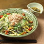 冷やし中華みたいな納豆サラダ蕎麦　、　ルクエ活用レシピ