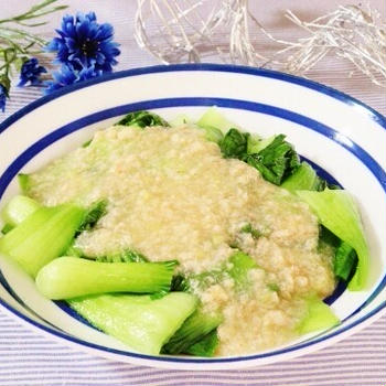 青梗菜のかにあんかけ