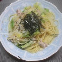 ツナと白菜の簡単パスタでランチ♪