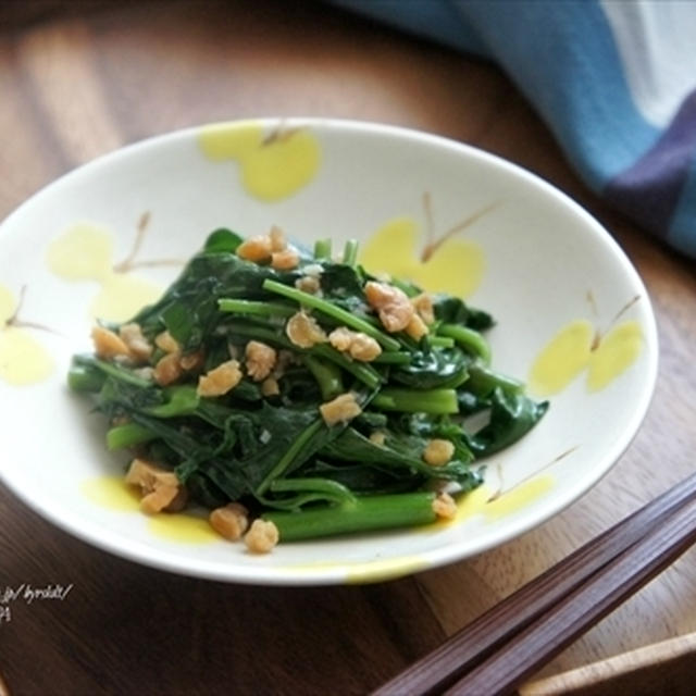 【レシピ】空芯菜と干しえびの炒めもの