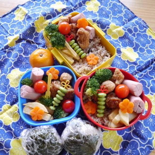 小３息子のバス遠足弁当をはりきって作る!(^^)!